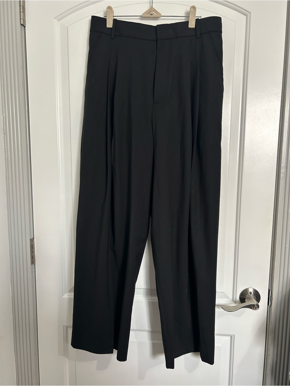 GAP Sienna Wool Blend Wide Leg Pleated Trousers Pants Size 8 Preppy Academia 90s